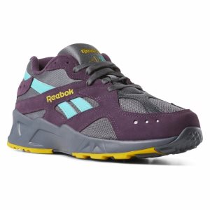 Reebok Aztrek Turnschuhe Damen - Lila/Gelb/Türkis - DE 950-EAK